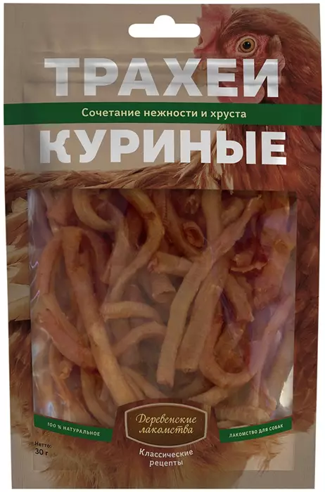 Деревенские лакомства "Классические рецепты" для собак - Трахеи куриные 76050571 - фото 14373