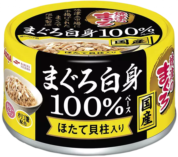 Консервы для кошек AIXIA Yaizu-no-Maguro, тунец и гребешок в нежном желе 45182822 - фото 15368