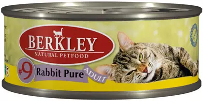 Консервы BERKLEY Adult Rabbit №9 для взрослых кошек с кроликом - фото 4527