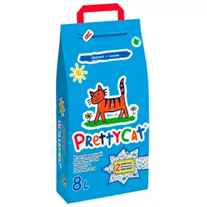 Впитывающий наполнитель PrettyCat Naturel без ароматизатора с деокристаллами